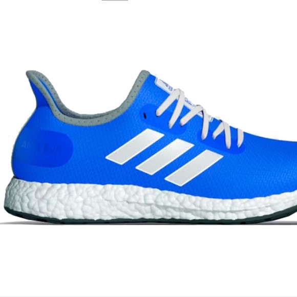 adidas Blue White Athletic Running Shoes main image 5